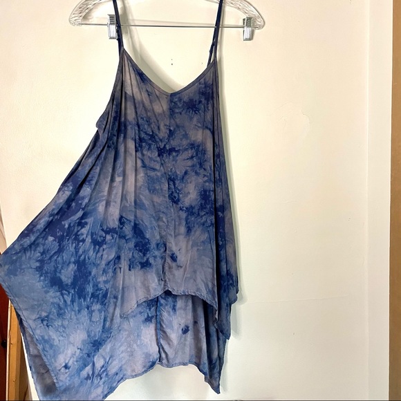 No Boundaries Dresses & Skirts - OOAK high low tie dye gypsy people slip free dress